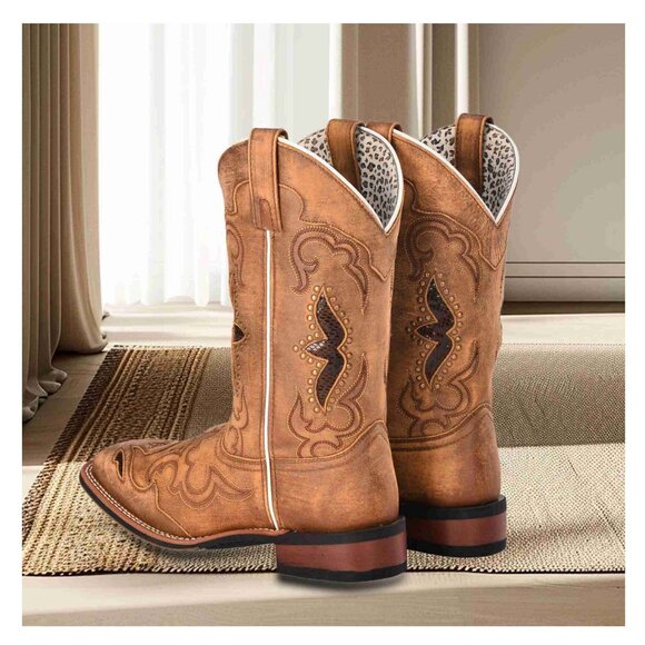 Laredo Womens Western Tan Performance Country Boots